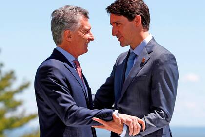 El encuentro entre Macri y Trudeau
