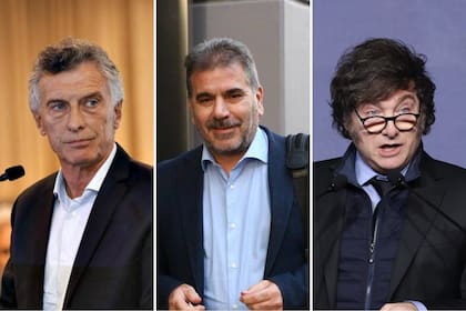 Mauricio Macri, Cristian Ritondo y Javier Milei