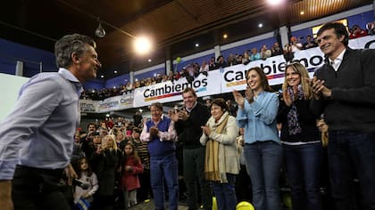 Mauricio Macri durante la campaña de 2017