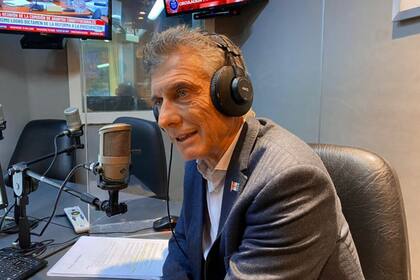 Mauricio Macri, durante la entrevista con Sergio Suppo en Cadena 3