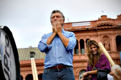 Mauricio Macri, emocionado al final del acto