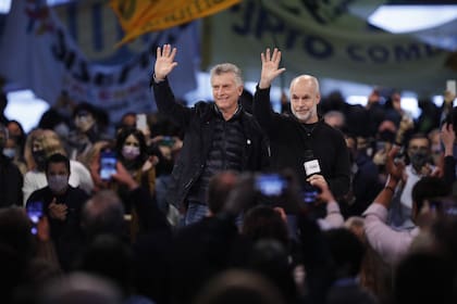 Mauricio Macri en el acto de Juntos por el Cambio