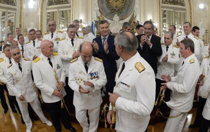 Mauricio Macri en el acto en la Casa de Gobierno