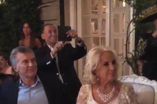 Mauricio Macri y María Eugenia Vidal estuvieron en el cumpleaños de Mirtha