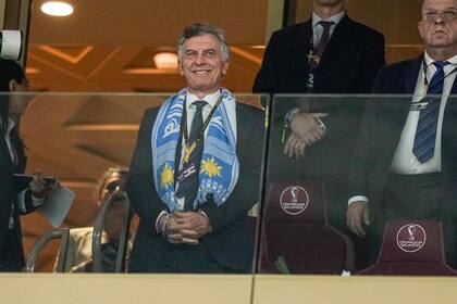 Mauricio Macri, en el Mundial de Qatar