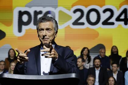 Mauricio Macri, en el relanzamiento de Pro