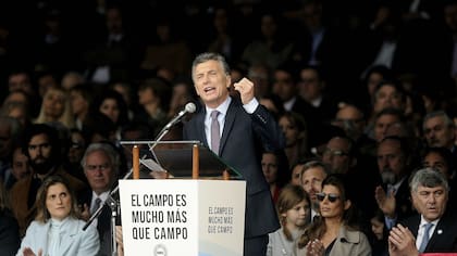 Mauricio Macri en la Rural