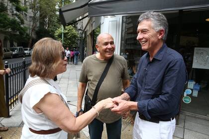 Mauricio Macri en la campaña de la Ciudad