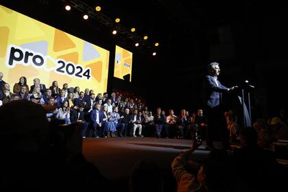 Mauricio Macri en la convención del Pro