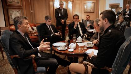 Mauricio Macri, en la entrevista con LA NACION