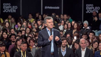 Mauricio Macri inauguró la Expo Empleo Joven en La Rural