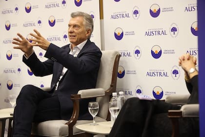 Mauricio Macri, en la Universidad Austral
