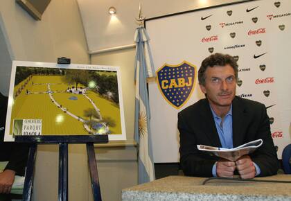 Mauricio Macri, en sus tiempos de presidente de Boca