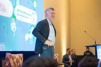 Mauricio Macri en Tucumán durante la presentación de su libro