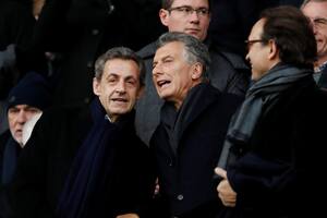 Macri fue a ver el partido del PSG junto a Sarkozy en su último día en Francia