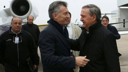 Mauricio Macri junto al gobernador de Córdoba, Juan Schiaretti