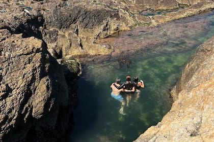 Mauricio Macri, Juliana Awada y Antonia en Bahía Bustamante