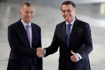 Mauricio Macri es el primer presidente al que recibe Bolsonaro en el Palacio del Planalto