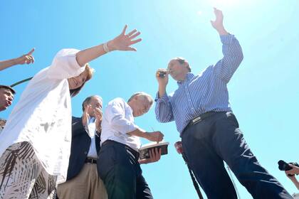 Mauricio Macri junto a Patricia Bullrich, en el acto que realizan en Dolores