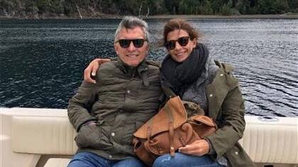 Macri junto a su mujer, Juliana Awada, en uno de sus viajes a la Patagonia 