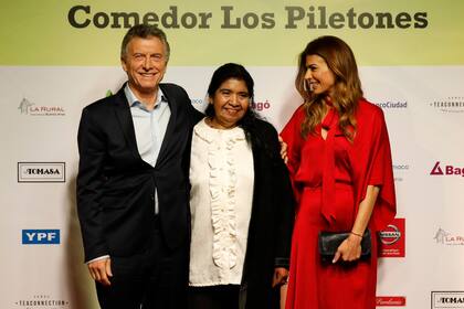 Mauricio Macri, Margarita Barrientos yJuliana Awada