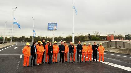 Mauricio Macri, María Eugenia Vidal durante la inauguración