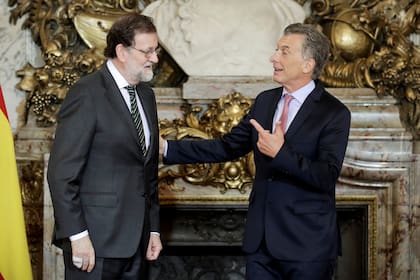 Mauricio Macri recibe en Casa de Gobierno a Mariano Rajoy