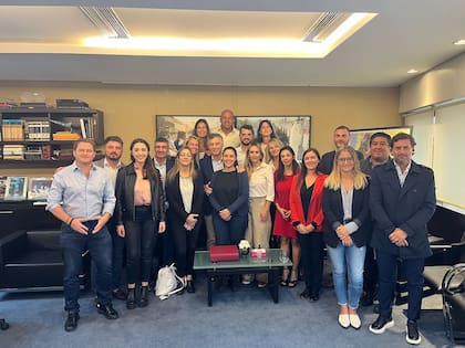 Mauricio Macri recibió hoy a legisladores de Pro en Buenos Aires en sus oficinas de Olivos