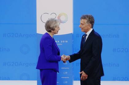 El saludo de Macri a la primera premier británica, Theresa May
