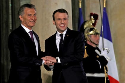 Mauricio Macri se reunió con Emmanuel Macron en el Palacio del Elíseo