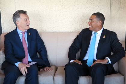 Mauricio Macri se reunió con el primer ministro de Jamaica, Andrew Holness
