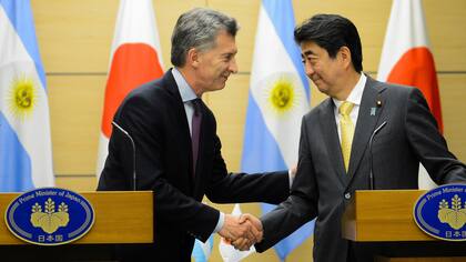 El presidente Mauricio Macri y el primer ministro japonés, Shinzo Abe, se reunieron hoy en Tokio