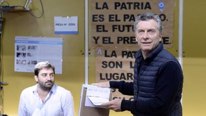 Mauricio Macri voto en Palermo