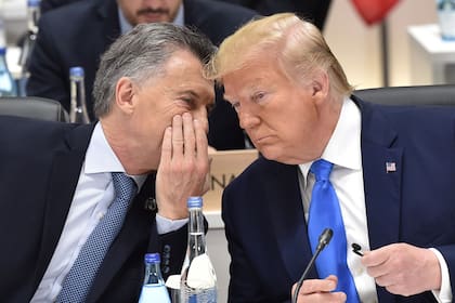 Mauricio Macri y Donald Trump durante una cumbre del G-20 en Osaka (Archivo)