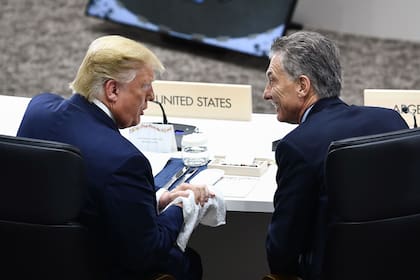 Mauricio Macri y Donald Trump en una reunión del G20 en Osaka