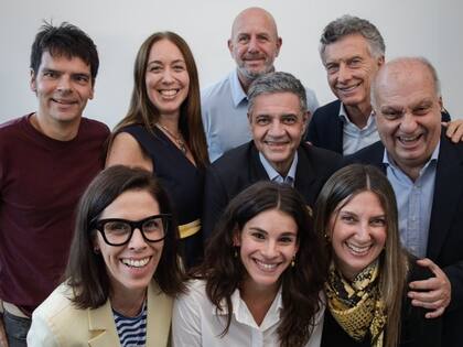 Mauricio Macri y el jefe porteño, durante la presentación de candidatos a legisladores de Pro