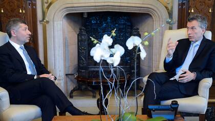 Mauricio Macri y el viceministro de Desarrollo Económico de Italia, Iván Scalfarotto