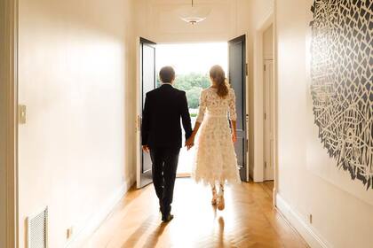 Mauricio Macri y Juliana Awada por la tarde, camino al Teatro Colón