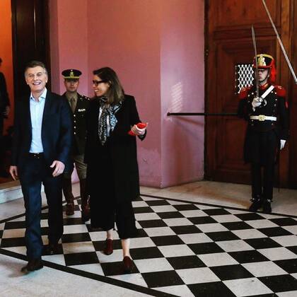 Mauricio Macri y Laura Alonso cuando gobernaba Cambiemos