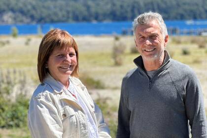 Mauricio Macri y Patricia Bullrich en su encuentro en Cumelén