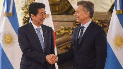 Mauricio Macri y Shinzo Abe