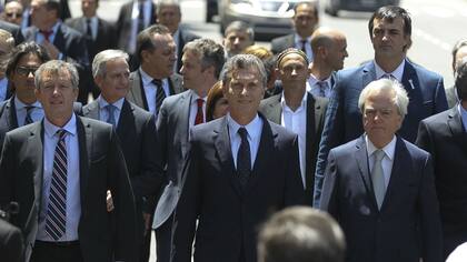 Mauricio Macri y su gabinete