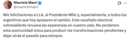Mauricio Macro felicitó a los candidatos de LLA por su triunfo en las últimas elecciones