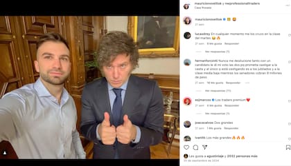 Mauricio Novelli y Javier Milei