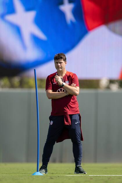 Mauricio Pochettino, DT de EE.UU. desde septiembre pasado; el país del norte será uno de los organizadores del próximo Mundial con México y Canadá