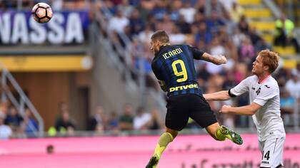 Mauro Icardi, autor de un gol este domingo para Inter