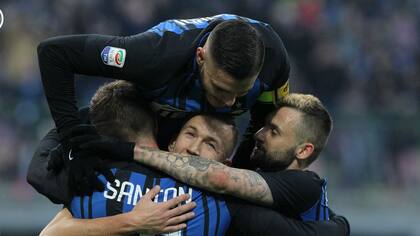 Mauro Icardi en la goleada de Inter por 5-0 ante Chievo