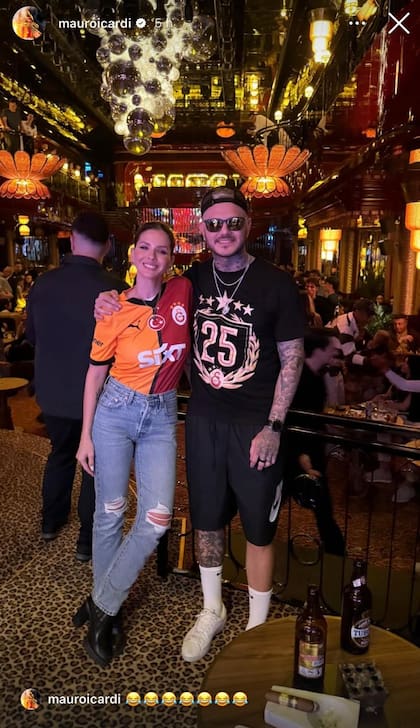 Mauro Icardi evidenció que asistió a los festejos del Galatasaray con la China Suárez (Foto: Instagram @mauroicardi)