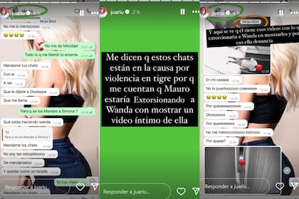 Mauro Icardi presentó ante la Justicia chats con Wanda Nara que datan de 2022 (Foto: captura Instagram/@juariu)