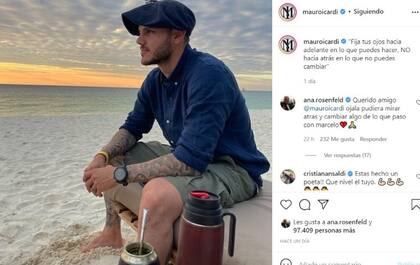 Mauro Icardi publicó un mensaje motivacional, pero no cayó de todo bien